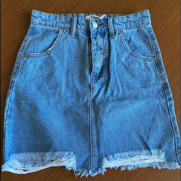 Nikita High Rose Jean Skirt from Tiger Mist - Picture 3 of 7